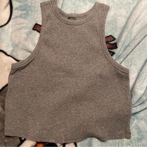Wild Fable Heather Gray Ribbed Tank